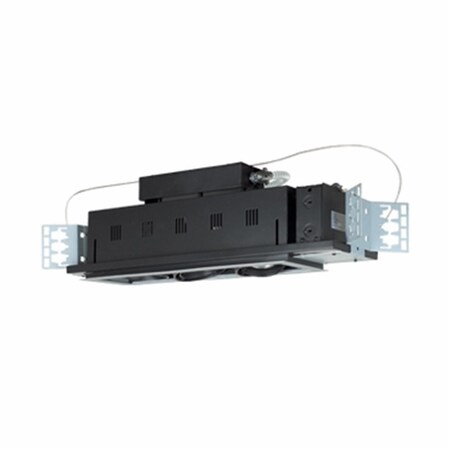 Jesco 3 - Light Double Gimbal Linear Recessed Line Voltage Fixture. MGP20-3SB
